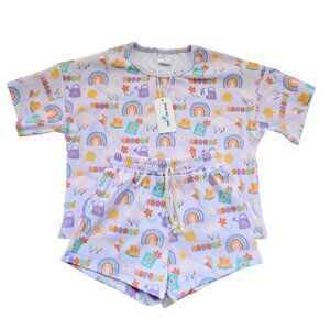 NWT Little One Shop Spring Vibes Slouchy Set 2T Girls Cotton Spandex Easter